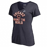 Women Bears Navy 2018 NFL Playoffs Against The World T-Shirt,baseball caps,new era cap wholesale,wholesale hats